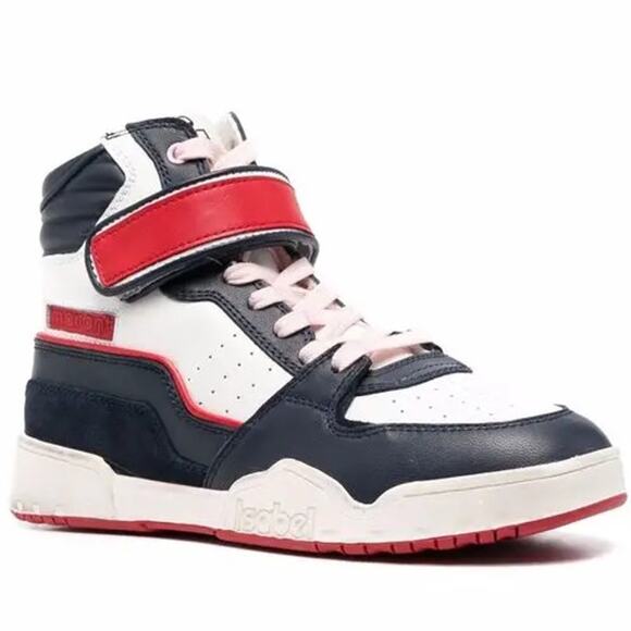 Isabel Marant Red and Navy Athletic Shoes